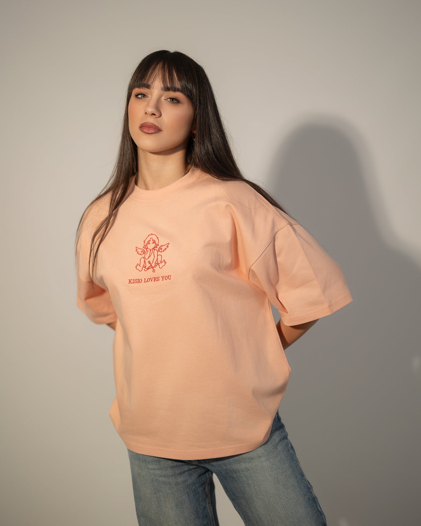 CAMISETA AMOR VERANO SALMON