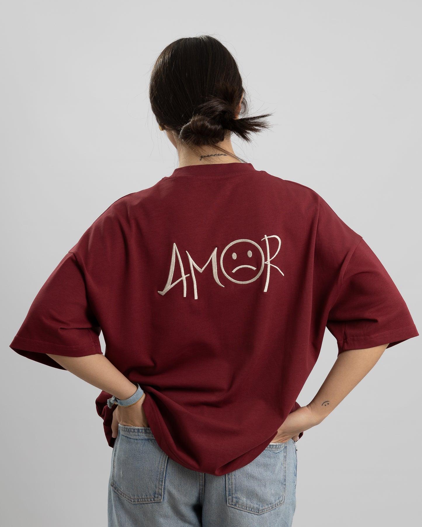 CAMISETA AMOR BURGUNDY