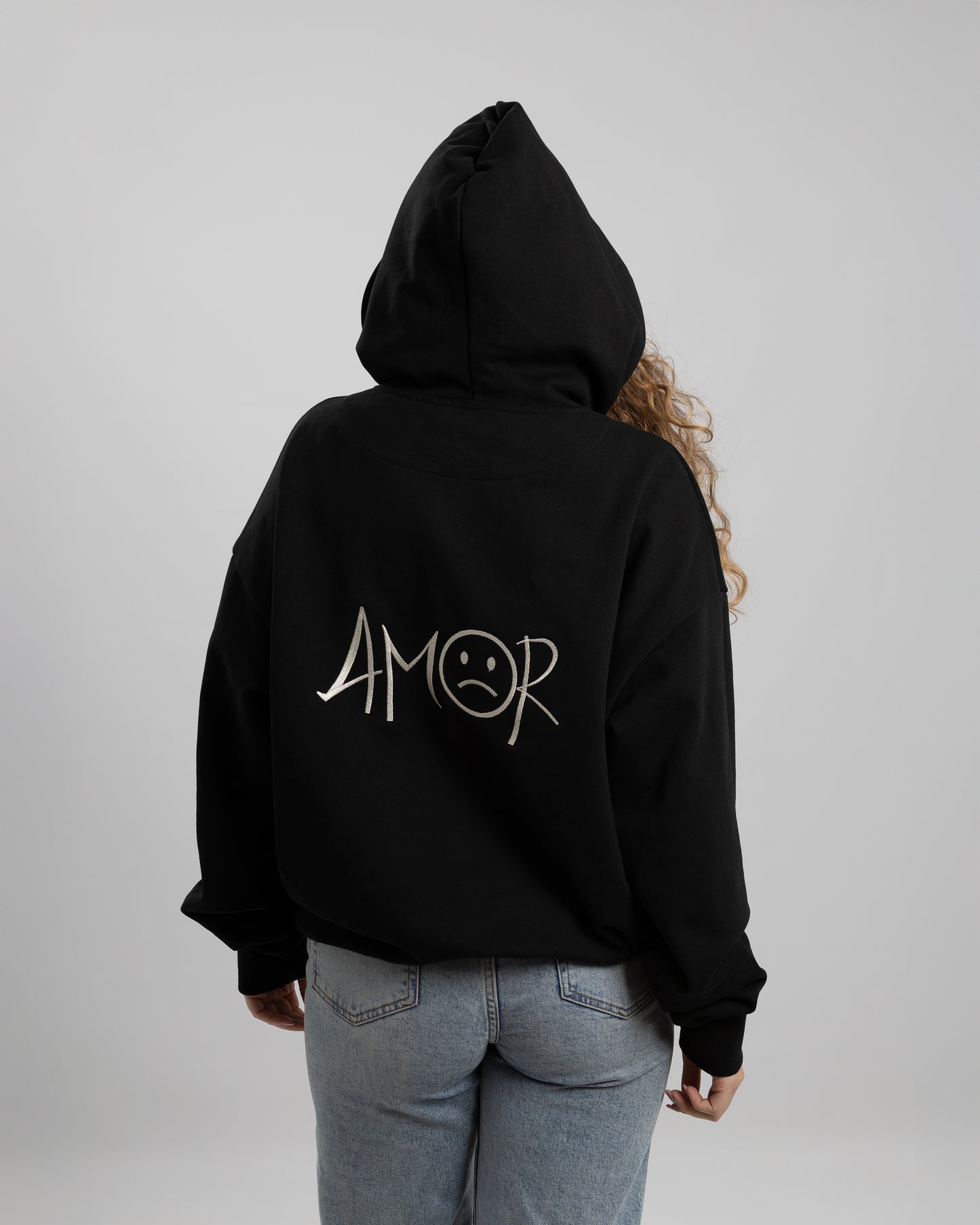 AMOR HOODIE BLACK