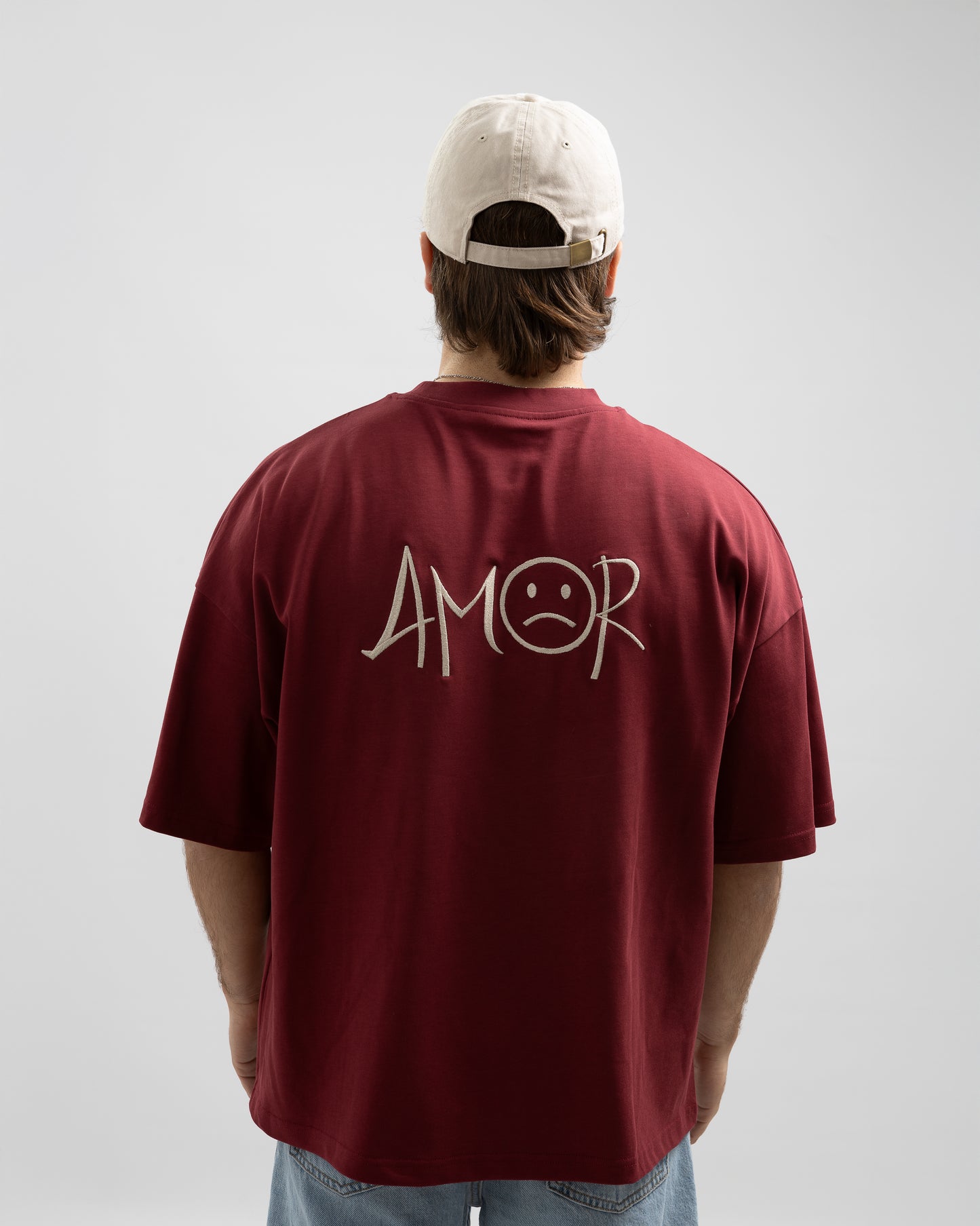 CAMISETA AMOR BURGUNDY